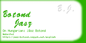 botond jasz business card
