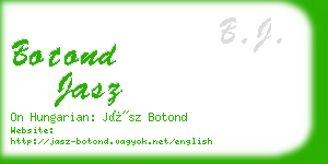 botond jasz business card